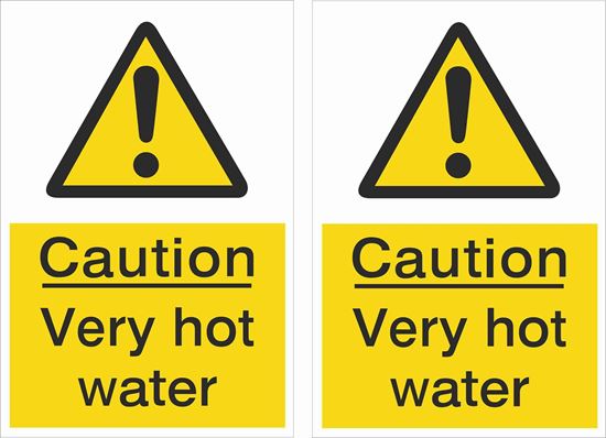 Picture of Caution Very hot water Decals / Stickers