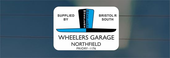 Picture of Wheelers Garage Northfield - Bristol rear glass Sticker