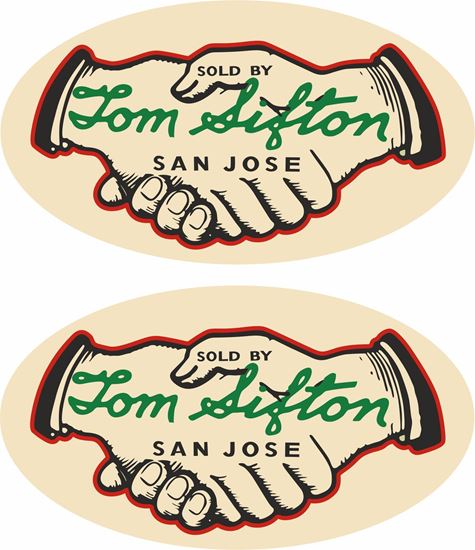 Picture of Tom Sifton -  San Jose California Dealer Decals / Sticker