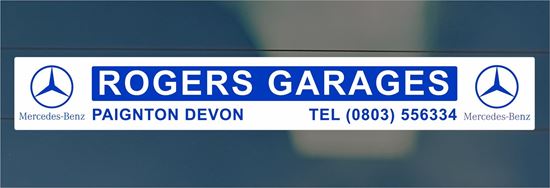 Picture of Rogers Garages  - Devon Dealer rear glass Sticker