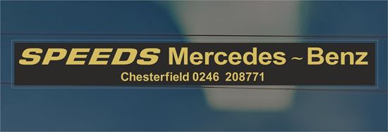 Picture of Speeds Mercedes - Benz - Chesterfield Dealer rear glass Sticker