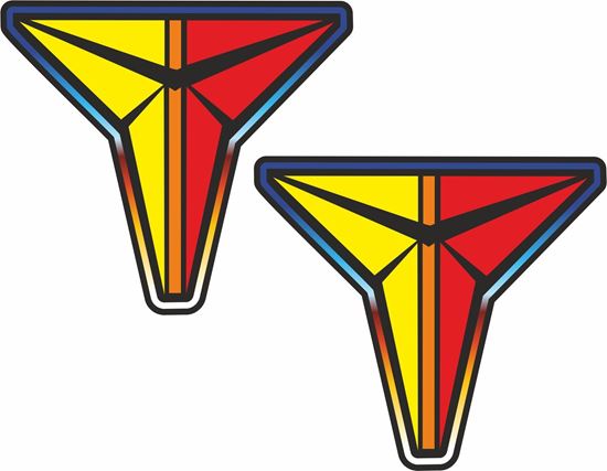 Picture of "T" retro logo Decals / Stickers