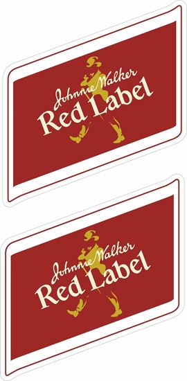 Picture of Jonnie Walker Red Label Decals / Stickers