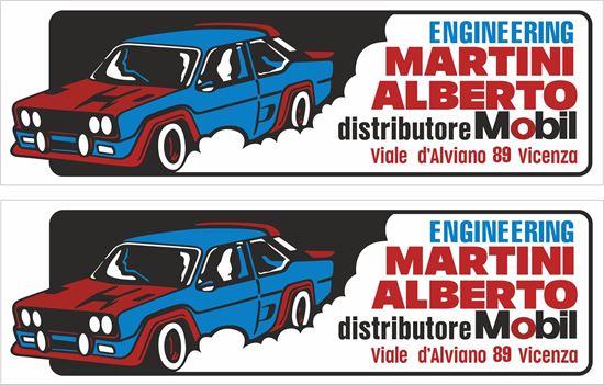 Picture of Fiat 131 Abarth Mobil Martini Alberto Engineering Rally Motorsport Decals / Stickers