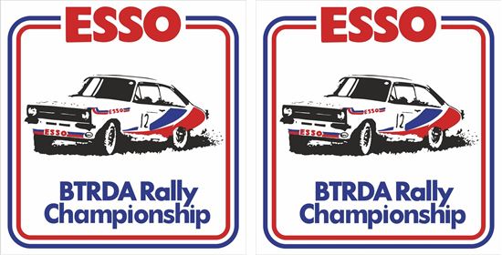 Picture of ESSO BTRDA Rally Championship Decals / Stickers