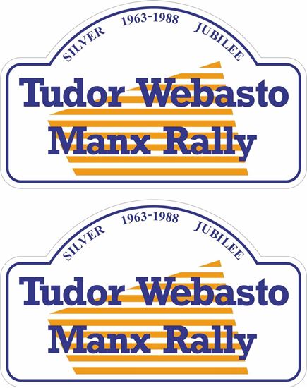 Picture of Tudor Webasto Manx Rally Silver Jubilee 1963 - 1998 Decals / Stickers