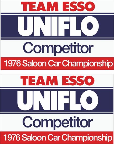 Picture of ESSO Team Saloon Car Championship Decals / Stickers