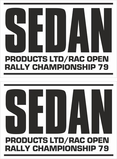 Picture of Sedan Products RAC Open Rally 1979 Decals / Stickers