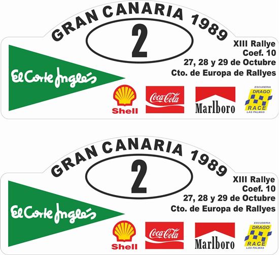 Picture of Gran Canaria Rally Decals / Stickers