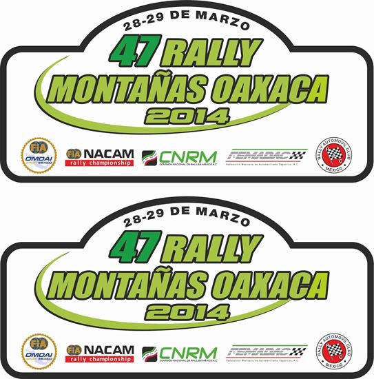 Picture of Rallye Montanas Oaxaca Decals / Stickers