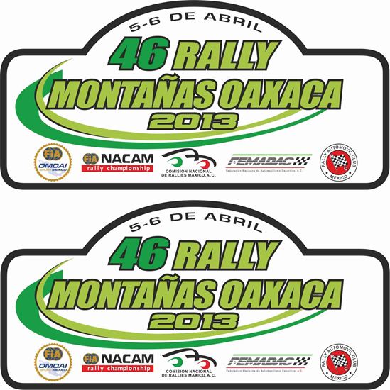 Picture of Rallye Montanas Oaxaca Decals / Stickers