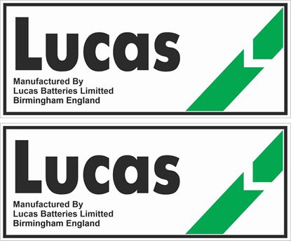 Picture of Lucas Batterie Decals / Stickers