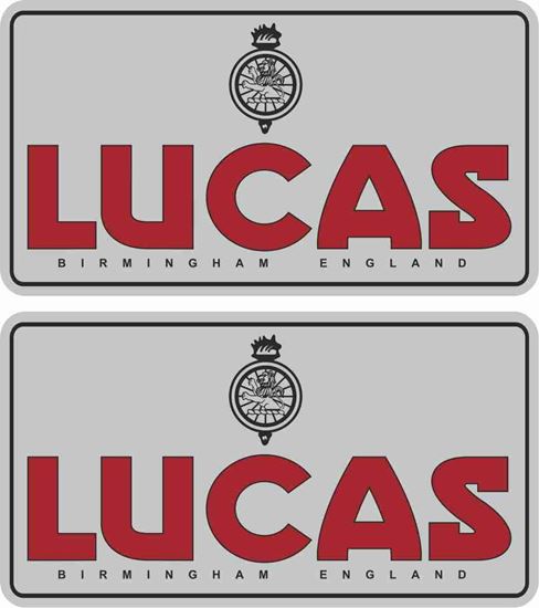 Picture of Lucas Batterie Decals / Stickers SILVER