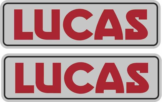 Picture of Lucas Batterie Decals / Stickers SILVER