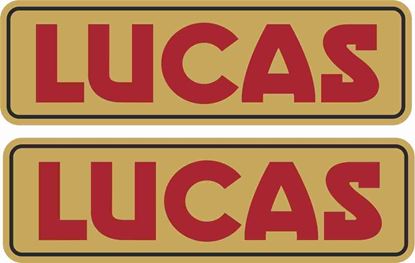 Picture of Lucas Batterie Decals / Stickers GOLD