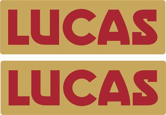 Picture of Lucas Battery Decals / Stickers GOLD