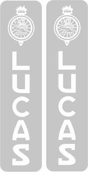 Picture of Lucas Batterie Decals / Stickers SILVER