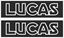 Picture of Lucas replacement Battery Decals / Stickers