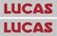 Picture of Lucas replacement Battery Decals / Stickers