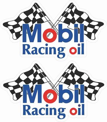 Picture of Mobil Racing Oil Decals / Stickers