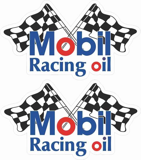 Picture of Mobil Racing Oil Decals / Stickers