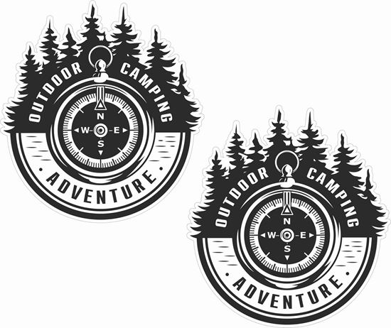 Picture of Outdoor Camping Adventure Decals / Stickers