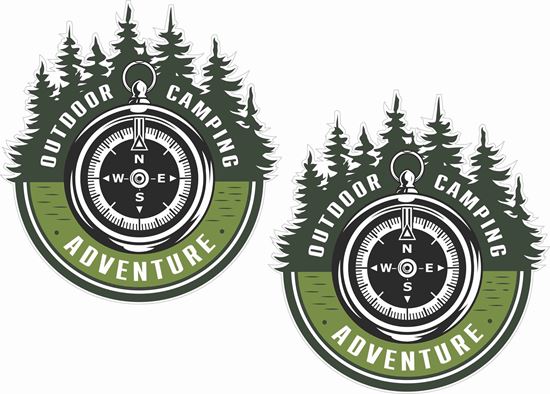 Picture of Outdoor Camping Adventure Decals / Stickers