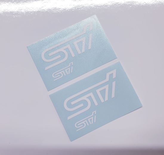 Picture of Impreza STI Brake Caliper  Decals / Stickers WHITE