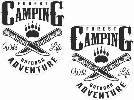 Picture of Forest Camping outdoor adventure Decals / Stickers