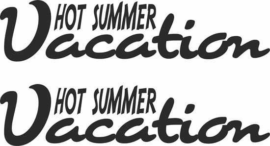 Picture of Hot Summer Vacation Decals  / Stickers