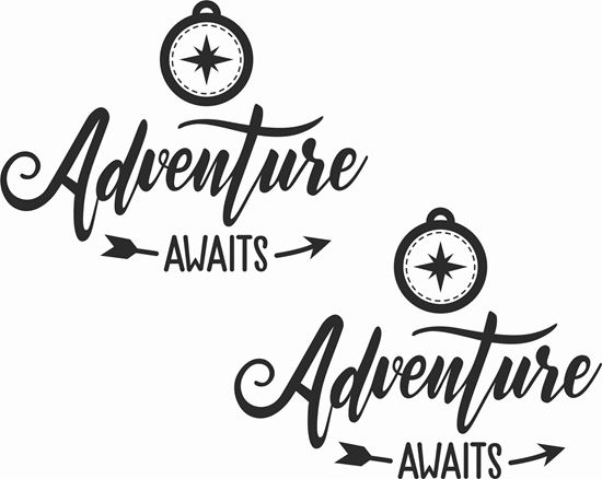 Picture of Adventure Awaits Decals  / Stickers