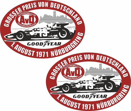 Picture of 1971 German Grand Prix Nürburgring Decals / Stickers