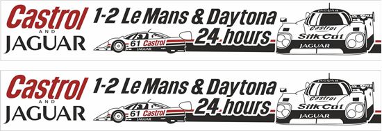 Picture of Jaguar Silk Cut Castrol Le Mans & Daytona 24 hours Race Decals / Stickers Decals / Stickers