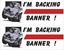 Picture of I'm Backing Banner! Steve Bannister Ford Escort Decals / Stickers