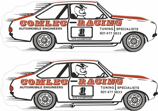 Picture of Ford Escort Mk2 Comlec Racing 1976 Champion Decals / Stickers