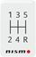 Picture of Nismo Shift Pattern Console Gel Badge