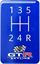 Picture of GT-R Shift Pattern Console Gel Badge