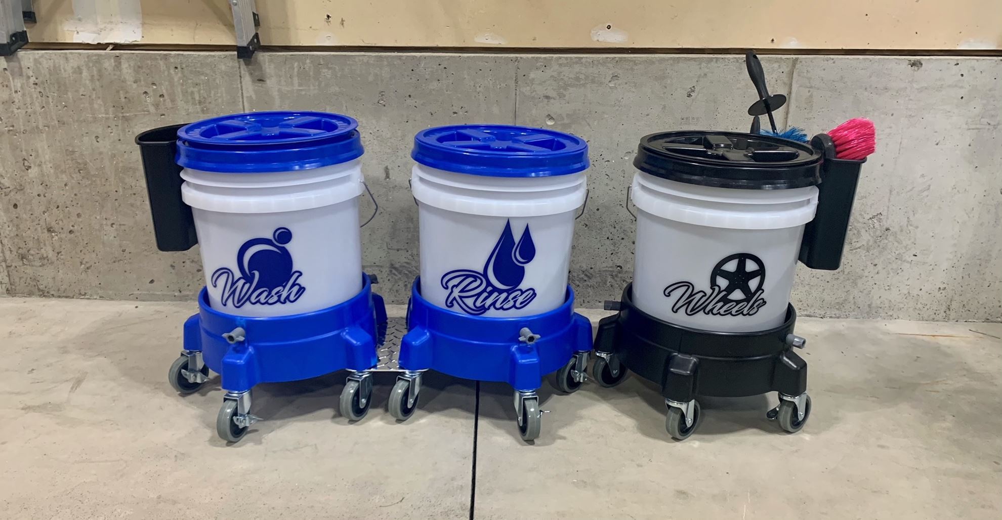 Zen Graphics Wash Rinse Wheels Bucket Decals / Stickers