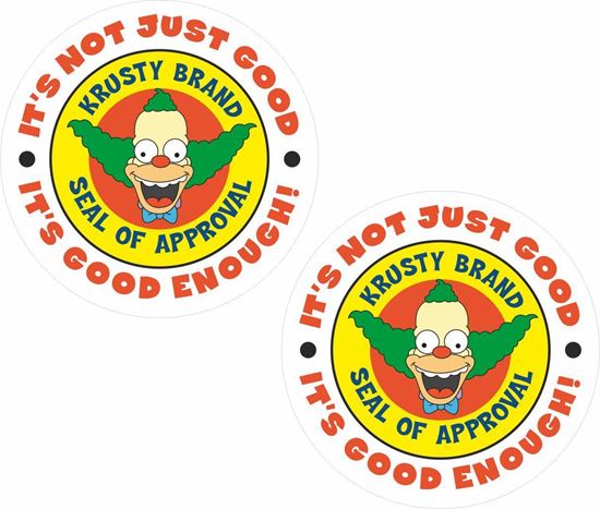 Picture of Krusty Brand (Simpsons) Decals / Stickers