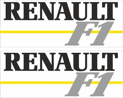 Picture of Renault F1 Decals / Stickers