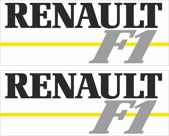 Picture of Renault F1 Decals / Stickers