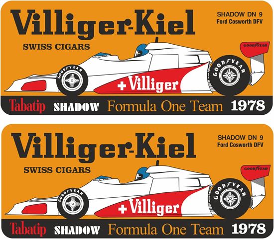 Picture of Villiger Tabatip Shadow D19 F1 Team Decals / Stickers