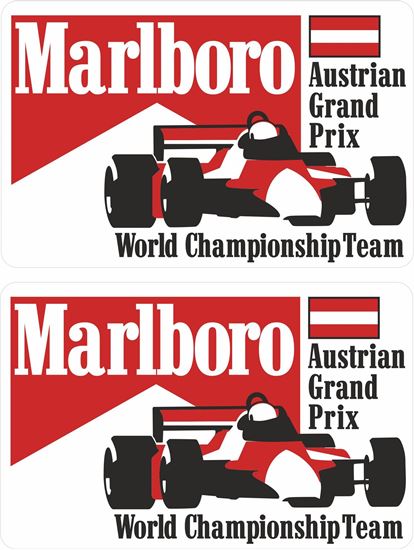 Picture of Marlboro World Championship Team Austrian Grand Prix Decals / Stickers