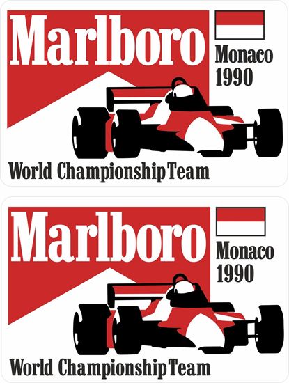 Picture of Marlboro World Championship Team Monaco 1990 Grand Prix Decals / Stickers