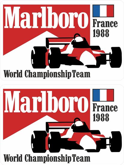 Picture of Marlboro World Championship Team 1988 France Grand Prix Decals / Stickers