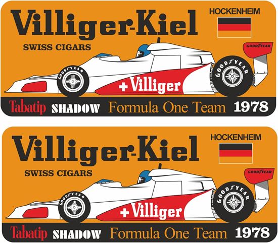 Picture of Villiger Tabatip Shadow D19 F1 Team Hockenheim GP Decals / Stickers