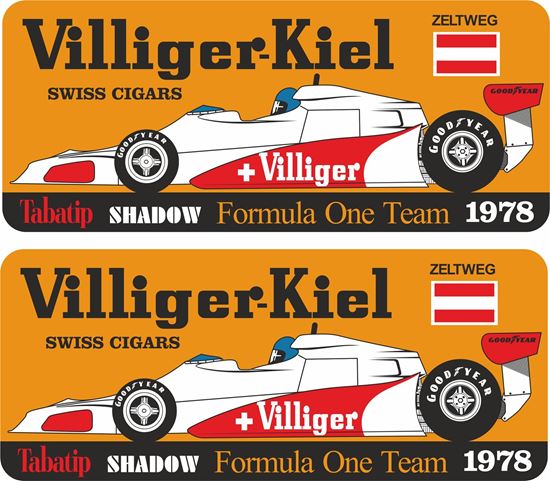 Picture of Villiger Tabatip Shadow D19 F1 Team Zeltweg GP Decals / Stickers