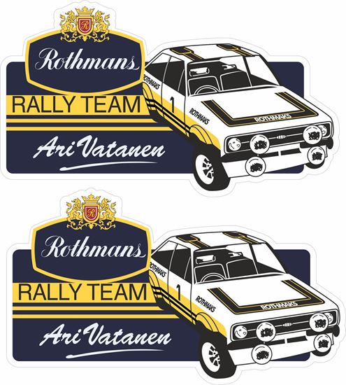 Picture of Rothmans Ari Vatanem Rally Team Decals / Stickers