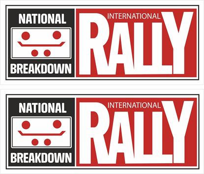 Picture of National Breakdown International Rally Decals / Stickers