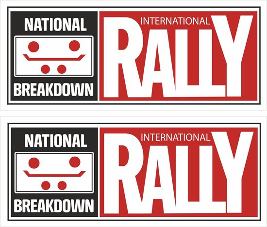 Picture of National Breakdown International Rally Decals / Stickers